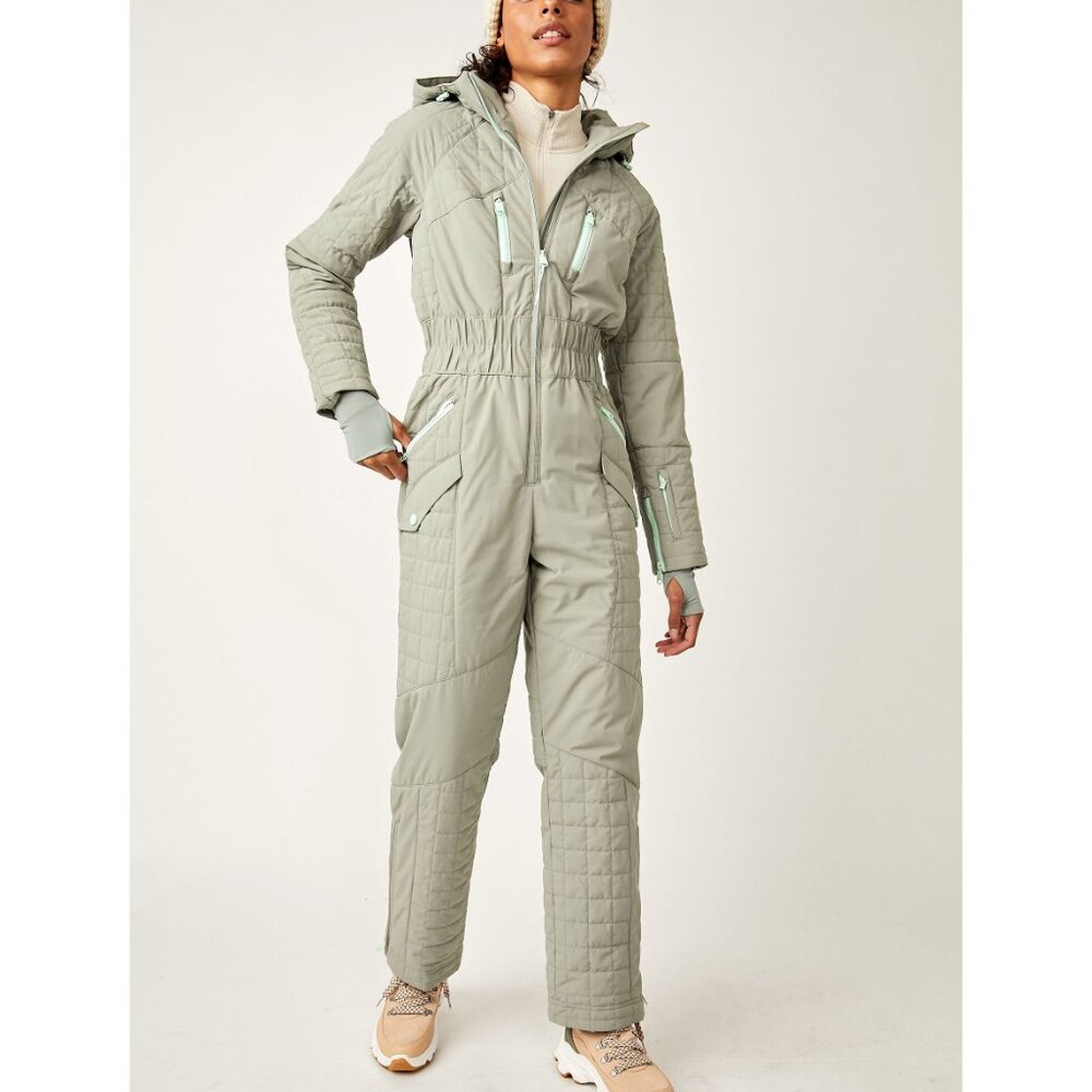 FP Movement by Free People Sage Green Ski & Snow Jacket